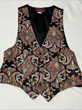 Vintage C.C. Magic by Toni Garment Paisley Vest